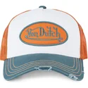 casquette-trucker-blanche-orange-et-bleue-sum-hun-von-dutch