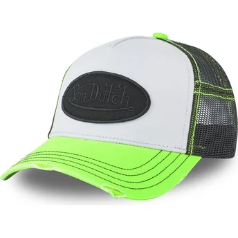 Casquette trucker blanche, noire et verte SUM COL Von Dutch