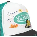 casquette-trucker-blanche-verte-et-noire-pat-gre-von-dutch