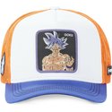 capslab-son-goku-ultra-instinct-ult3-dragon-ball-white-orange-and-blue-trucker-hat