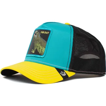 cappellino-trucker-blu-nero-e-giallo-far-out-iguana-party-the-farm-di-goorin-bros
