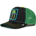 gorra-trucker-nera-e-verde-pappagallino-inseparabile-love-bird-twitterpated-the-farm-di-goorin-bros