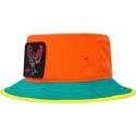 chapeau-seau-orange-bleu-et-jaune-coq-cock-gallo-de-la-playa-the-farm-goorin-bros