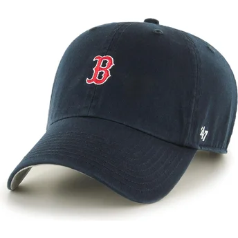 Gebogene marineblau verstellbare Kappe Clean Up Base Runner von Boston Red Sox MLB von 47 Brand