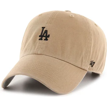 Casquette courbée marron ajustable Clean Up Base Runner Los Angeles Dodgers MLB 47 Brand