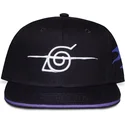 casquette-plate-noire-snapback-konoha-naruto-difuzed