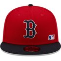 gorra-plana-roja-y-azul-marino-snapback-9fifty-team-arch-de-boston-red-sox-mlb-de-new-era