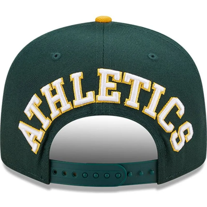 petten-plat-groen-snapback-9fifty-team-arch-van-oakland-athletics-mlb-van-new-era