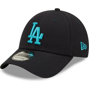 Gorra curva azul marino ajustable con logo azul 9FORTY League Essential de Los Angeles Dodgers MLB de New Era
