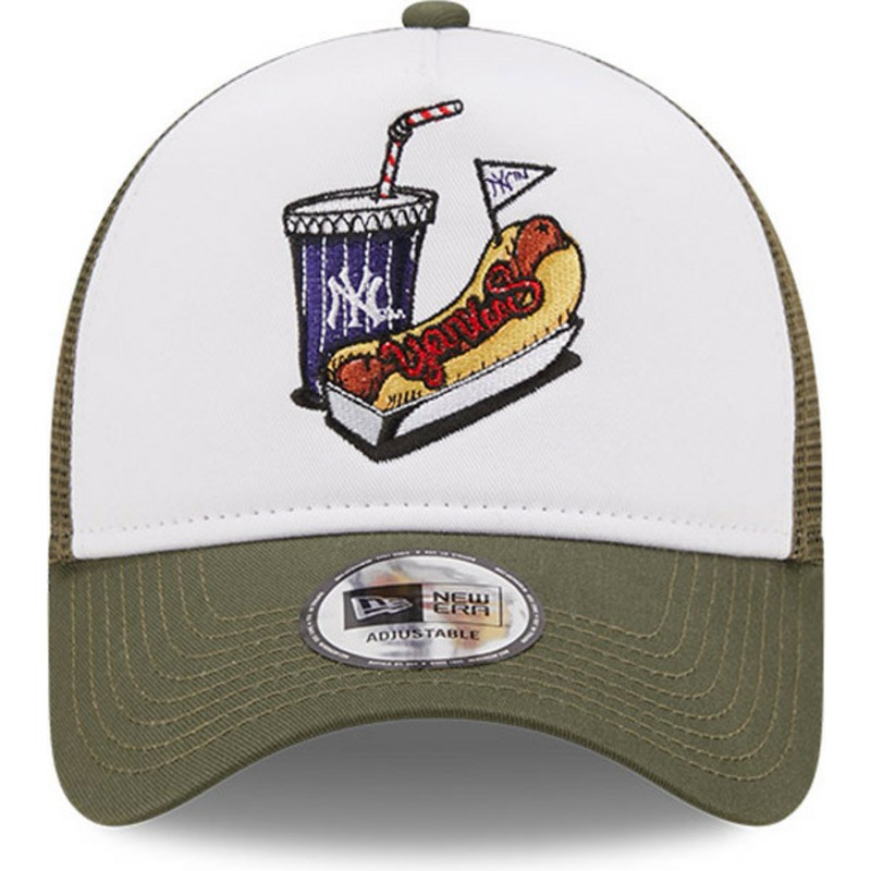 new-era-a-frame-stadium-food-hot-dog-new-york-yankees-mlb-white-and-green-trucker-hat