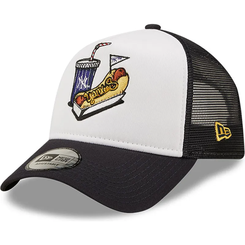 petten-gebogen-wit-snapback-a-frame-stadium-food-hot-dog-van-new-york-yankees-mlb-van-new-era petten-gebogen-wit-snapback-a-frame-stadium-food-hot-dog-van-new-york-yankees-mlb-van-new-era