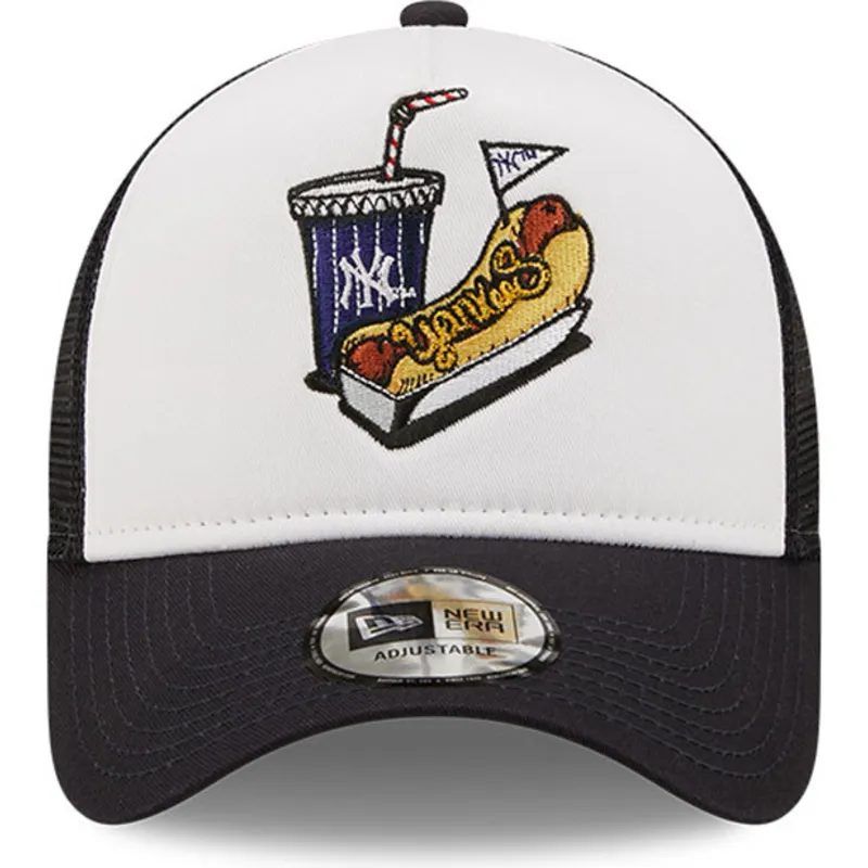 petten-gebogen-wit-snapback-a-frame-stadium-food-hot-dog-van-new-york-yankees-mlb-van-new-era petten-gebogen-wit-snapback-a-frame-stadium-food-hot-dog-van-new-york-yankees-mlb-van-new-era