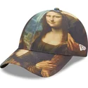 casquette-courbee-multicolore-ajustable-9forty-mona-lisa-le-louvre-new-era