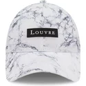 gorra-curva-blanca-ajustable-9forty-clear-marble-le-louvre-de-new-era
