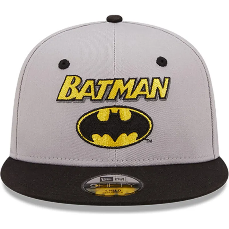 petten-plat-grijs-snapback-voor-kinderen-9fifty-character-van-batman-dc-comics-van-new-era petten-plat-grijs-snapback-voor-kinderen-9fifty-character-van-batman-dc-comics-van-new-era