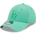 gorra-curva-verde-ajustable-con-logo-verde-9forty-league-essential-de-los-angeles-dodgers-mlb-de-new-era