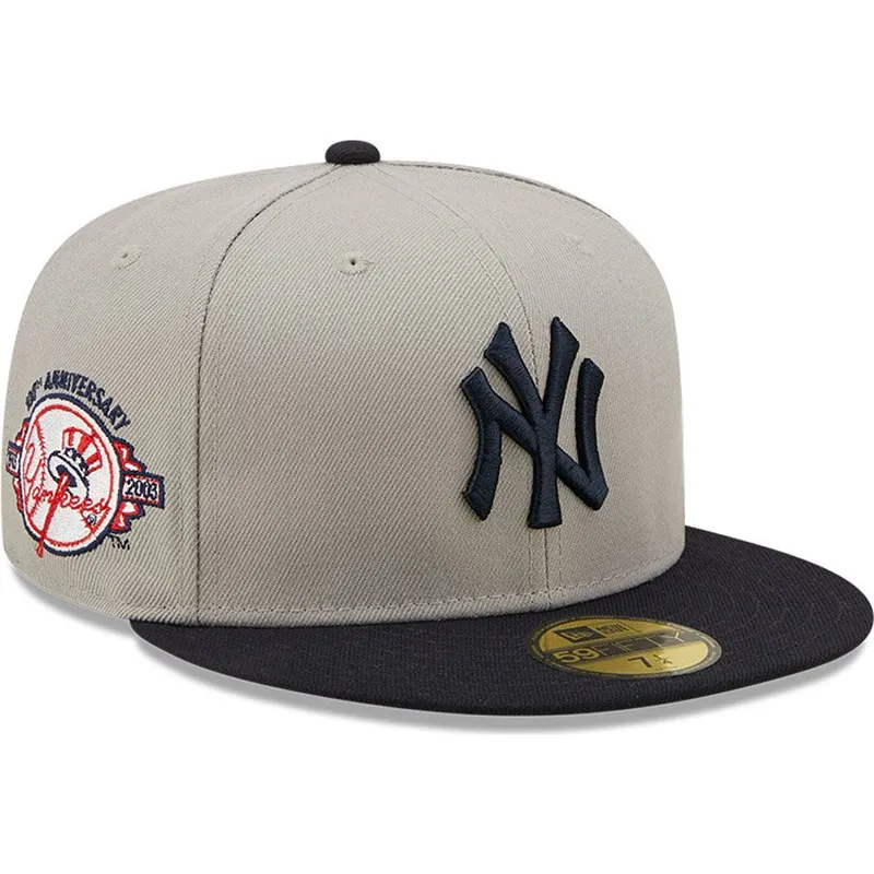 petten-plat-grijs-aangepast-59fifty-parche-lateral-van-new-york-yankees-mlb-van-new-era