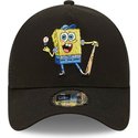 new-era-a-frame-sporty-spongebob-squarepants-black-trucker-hat