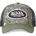 petten-gebogen-groen-snapback-van-von-dutch