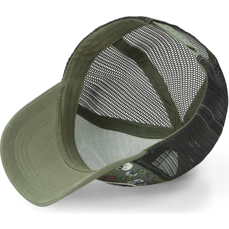 petten-gebogen-groen-snapback-van-von-dutch