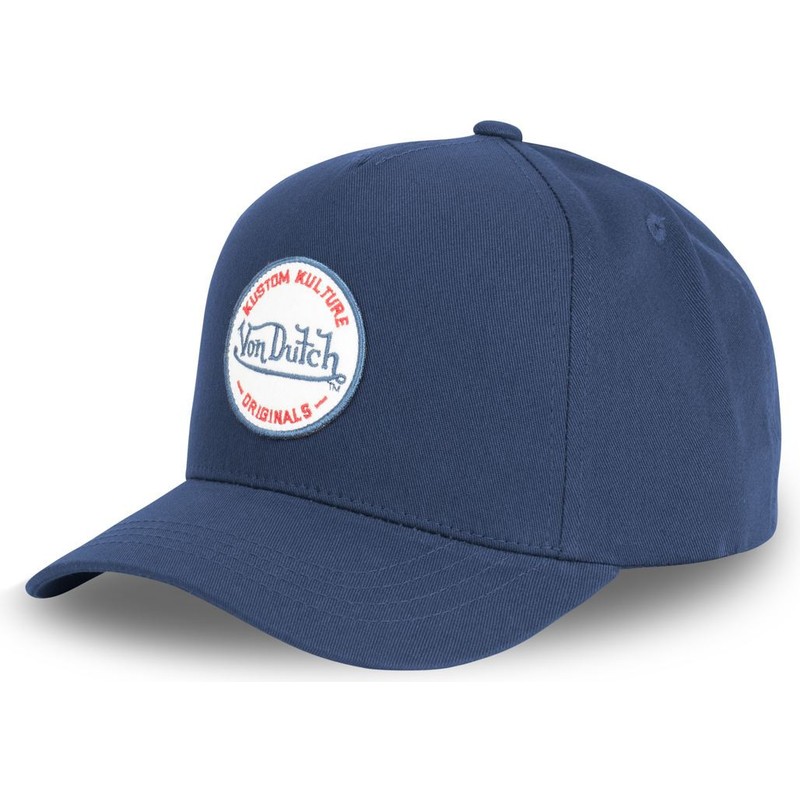 von-dutch-curved-brim-kustom-kulture-col-mar1-navy-blue-snapback-cap