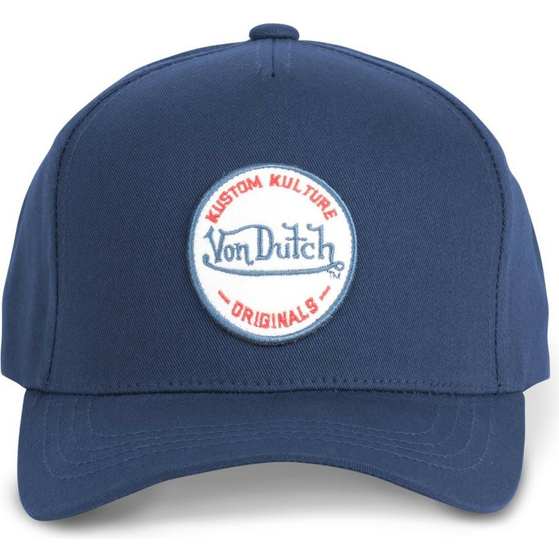 von-dutch-curved-brim-kustom-kulture-col-mar1-navy-blue-snapback-cap