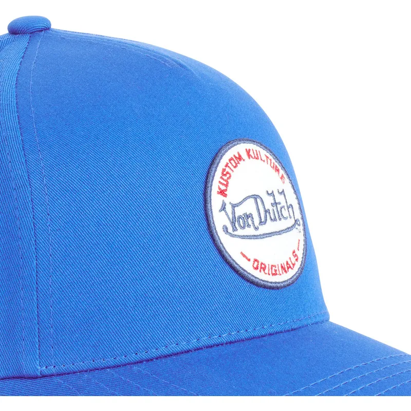petten-gebogen-blauw-snapback-kustom-kulture-col-rblu-van-von-dutch