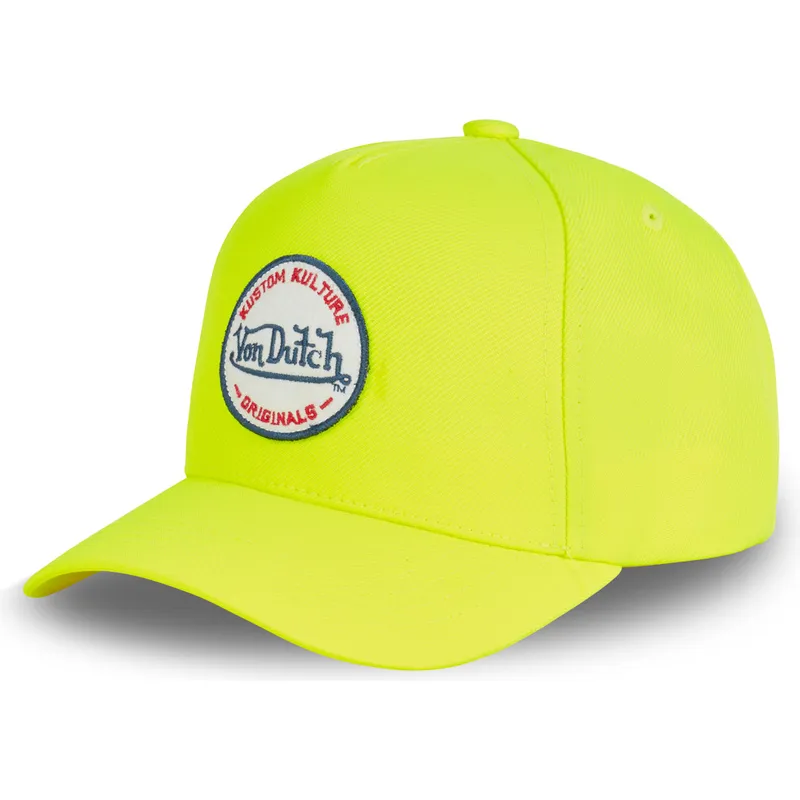 petten-gebogen-geel-snapback-kustom-kulture-col-yel1-van-von-dutch petten-gebogen-geel-snapback-kustom-kulture-col-yel1-van-von-dutch