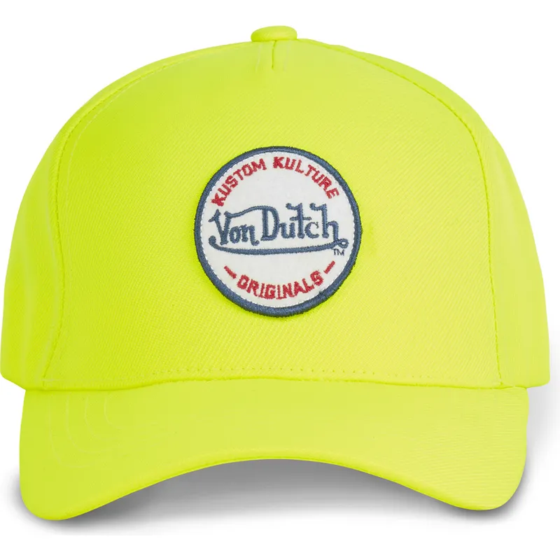 petten-gebogen-geel-snapback-kustom-kulture-col-yel1-van-von-dutch petten-gebogen-geel-snapback-kustom-kulture-col-yel1-van-von-dutch
