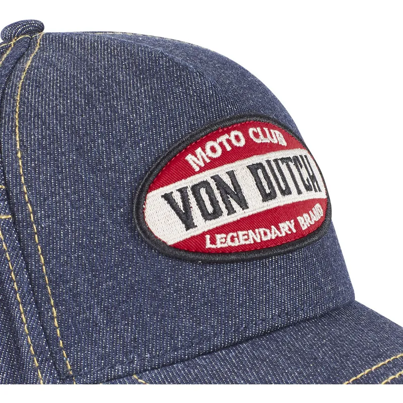 cappellino-curvo-blu-jeans-moto-club-moto-di-von-dutch