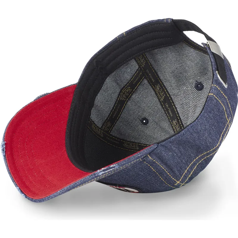 casquette-courbee-bleue-denim-moto-club-moto-von-dutch