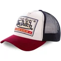 hvid-marinebla-og-rod-trucker-kasket-legends-never-die-cas-wb07-fra-von-dutch