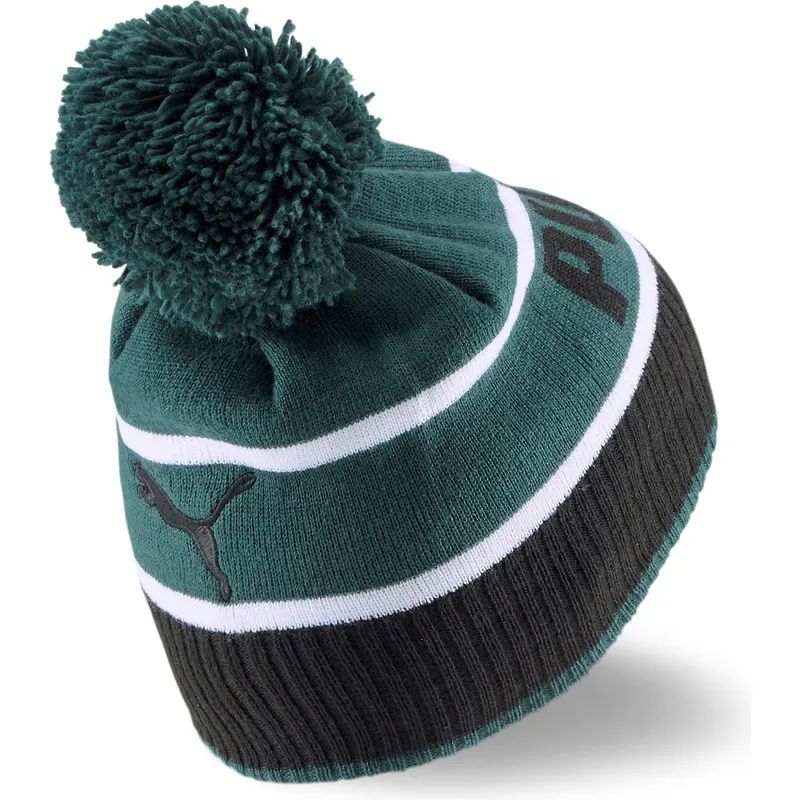mutsen-groen-pompon-van-puma mutsen-groen-pompon-van-puma