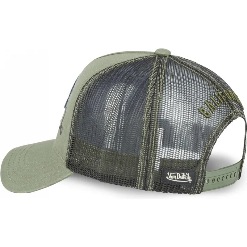 petten-gebogen-groen-snapback-bulldog-bull-k-van-von-dutch