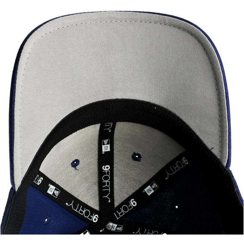 Eccentric Copyright Frail New Era Curved Brim 9FORTY Washed Pack Split Logo Los Angeles Dodgers MLB  Blue Snapback Cap: Caphunters.com
