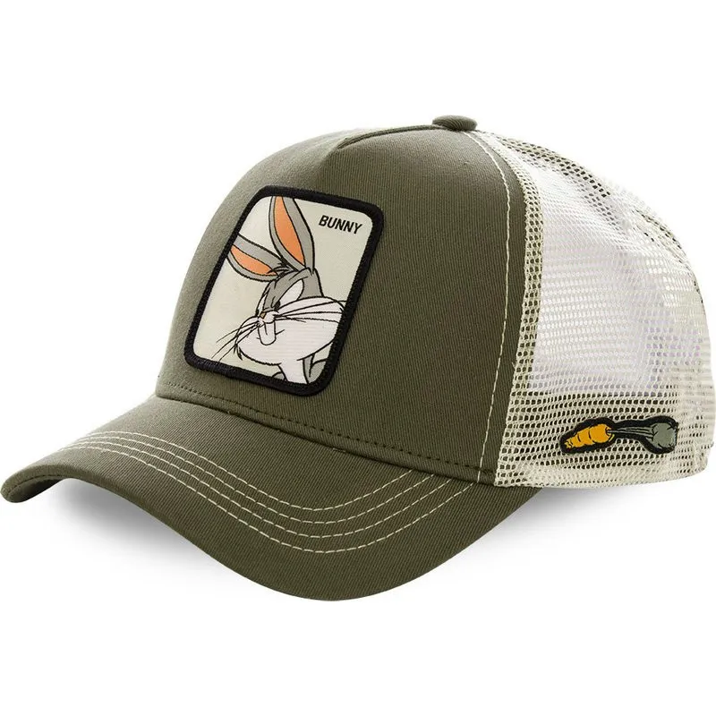 petten-gebogen-groen-snapback-bugs-bunny-looney-tunes-van-capslab