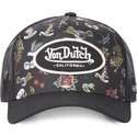 petten-gebogen-zwart-snapback-tattoo-tat-nr-van-von-dutch