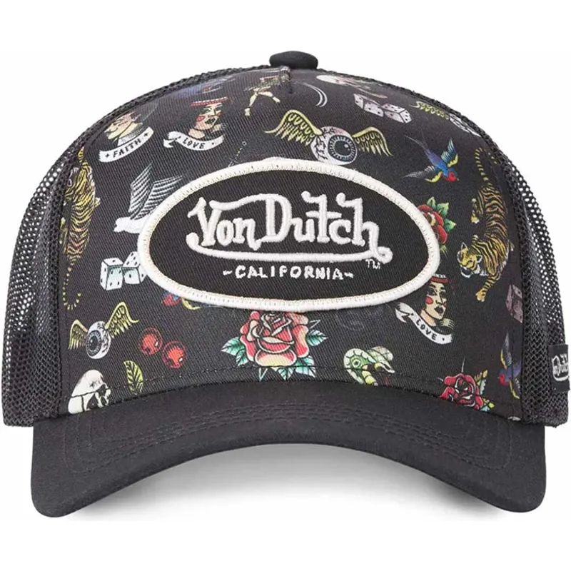 petten-gebogen-zwart-snapback-van-von-dutch