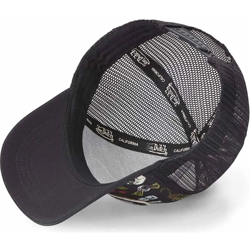 petten-gebogen-zwart-snapback-tattoo-tat-nr-van-von-dutch