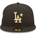 gorra-trucker-plana-negra-ajustada-con-logo-dorado-59fifty-all-star-game-de-los-angeles-dodgers-mlb-de-new-era