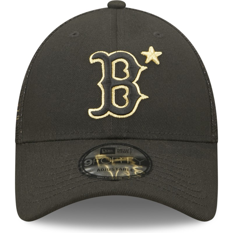 Gorra trucker negra con logo dorado 9FORTY All Star Game de Boston Red