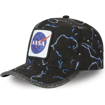 Gorra curva negra ajustable GLI NASA de Capslab