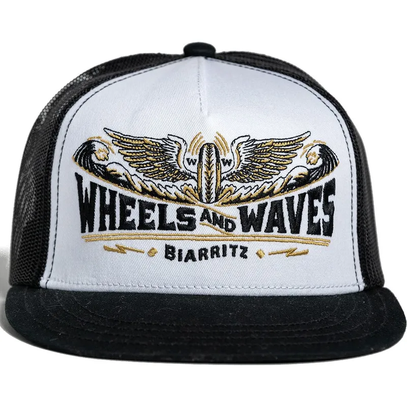 petten-plat-zwart-snapback-spitfire-black-ww18-van-wheels-and-waves