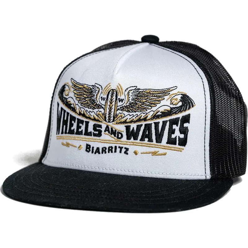 petten-plat-zwart-snapback-spitfire-black-ww18-van-wheels-and-waves