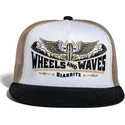 casquette-trucker-plate-blanche-noire-et-doree-spitfire-gold-ww19-wheels-and-waves