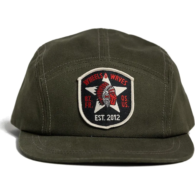 petten-plat-bruin-verstelbaar-6-panel-starfire-ww21-van-wheels-and-waves
