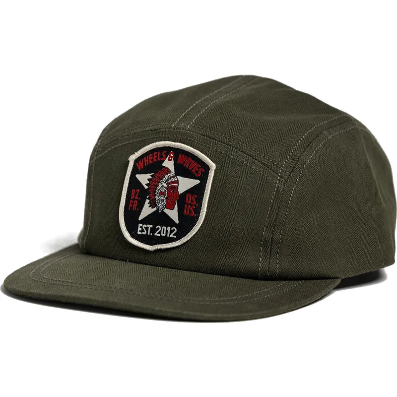 petten-plat-bruin-verstelbaar-6-panel-starfire-ww21-van-wheels-and-waves