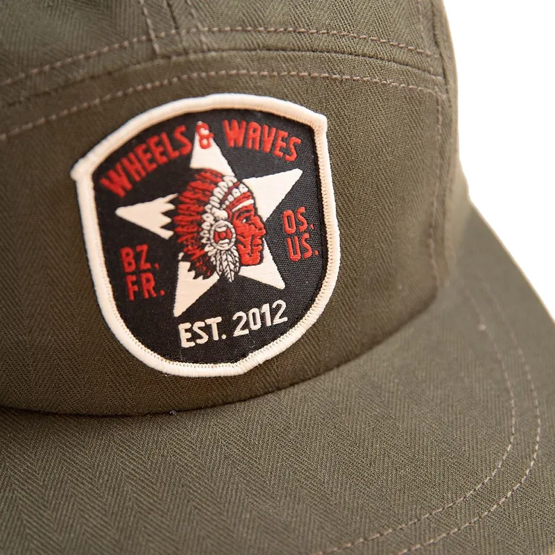 petten-plat-bruin-verstelbaar-6-panel-starfire-ww21-van-wheels-and-waves