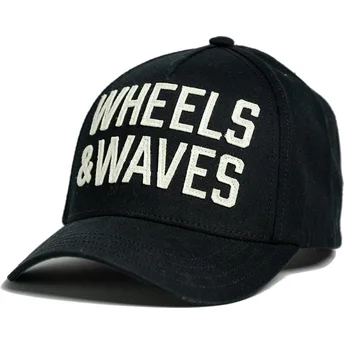 Casquette courbée noire snapback Classic WW22 Wheels And Waves