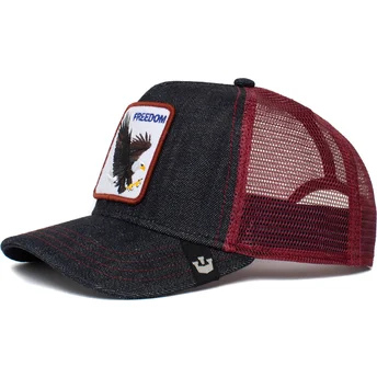 Czapka trucker granatowo-czerwona orzeł The Freedom Eagle The Farm od Goorin Bros.